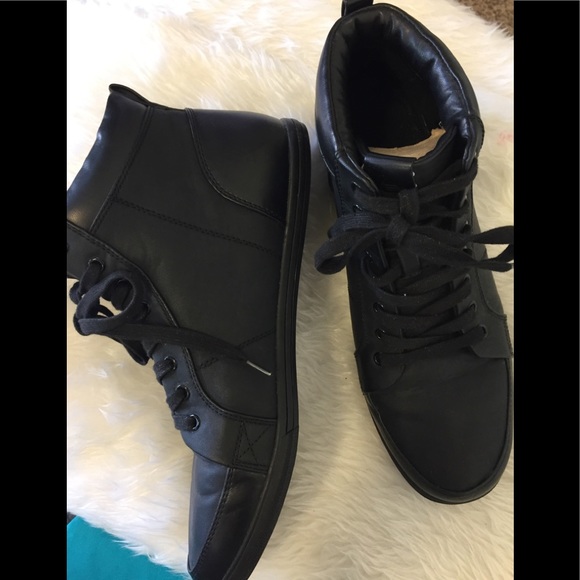 mens all black high tops